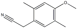 4-METHOXY-2, 5-DIMETHYLPHENYLACETONITRILE 结构式