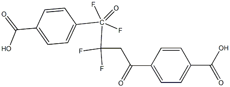 1,4-BIS(4-CARBOXYPHENYL)-1,1,2,2-TETRAFLUOROBUTANE-1,4-DIONE 结构式