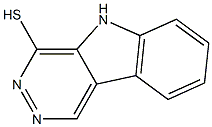 5H-PYRIDAZINO[4,5-B]INDOLE-4-THIOL 结构式