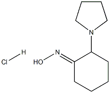 (1E)-2-PYRROLIDIN-1-YLCYCLOHEXANONE OXIME HYDROCHLORIDE 结构式