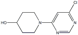 1-(6-CHLOROPYRIMIDIN-4-YL)-4-PIPERIDINOL, 95+% 结构式