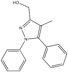 3-HYDROXYMETHYL-N,5-DIPHENYL-4-METHYL PYRAZOLE 结构式