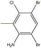 4,6-DIBROMO-3-CHLORO-2-METHYLANILINE 97% 结构式