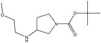 3-(2-METHOXYETHYLAMINO)PYRROLIDINE-1-CARBOXYLIC ACID TERT-BUTYL ESTER, 95+% 结构式