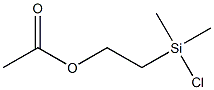 2-ACETOXYETHYLDIMETHYLCHLOROSILANE 97% 结构式