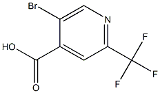 5-BROMO-2-(TRIFLUOROMETHYL)PYRIDINE-4-CARBOXYLIC ACID 结构式