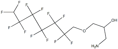 1-Amino-3-(2,2,3,3,4,4,5,5,6,6,7,7-dodecafluoro-heptyloxy)-propan-2-ol 结构式