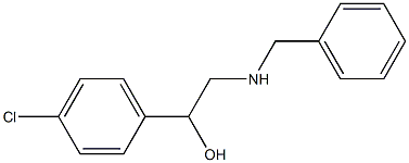 2-Benzylamino-1-(4-chloro-phenyl)-ethanol 结构式