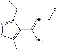 3-Ethyl-5-methyl-isoxazole-4-carboxamidine HCl 结构式