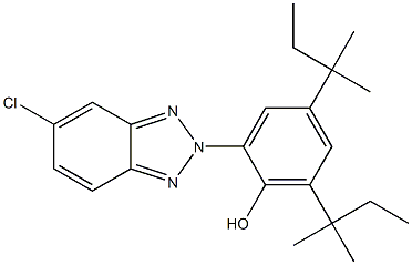 2-(5-CHLORO-2H-BENZO[D][1,2,3]TRIAZOL-2-YL)-4,6-DI-TERT-PENTYLPHENOL 结构式