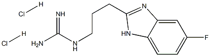 1-(3-(5-FLUORO-1H-BENZO[D]IMIDAZOL-2-YL)PROPYL)GUANIDINE DIHYDROCHLORIDE 结构式