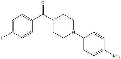 1-(4-FLUORO BENZOYL)-4-(4-AMINOPHENYL )PIPERAZINE 结构式