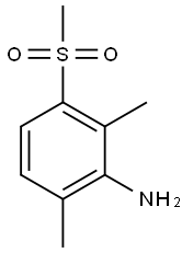 2,6-dimethyl-3-(methylsulfonyl)benzenamine 结构式