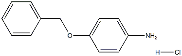 4-(phenylmethoxy)benzenamine hydrochloride 结构式