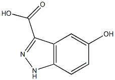 5-HYDROXYINDAZOLE-3-CARBOXYLIC ACID 结构式