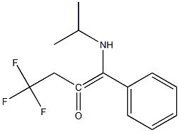 4-ISOPROPYLAMINO-4-PHENYL-1,1,1-TRIFLUOROBUT-3-EN-3-ONE 结构式