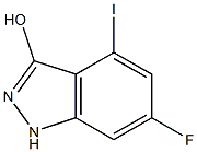 4-IODO-3-HYDROXY-6-FLUOROINDAZOLE 结构式