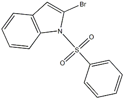 1-PHENYLSULFONYL-2-BROMOINDOLE 结构式