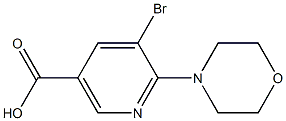 5-bromo-6-morpholin-4-ylnicotinic acid 结构式