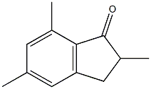 2,5,7-TRIMETHYL-1-INDANONE 结构式