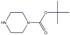 1-T-Butoxycarbonyl Piperazine 结构式