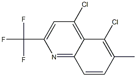 4,5-Dichloro-6-Methyl-2-(Trifluoromethyl)Quinoline 结构式