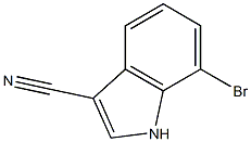 7-BROMOINDOLE-3- CARBONITRILE 结构式