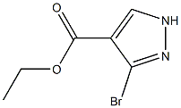 3-溴-1-H吡唑-4-甲酸乙酯 结构式