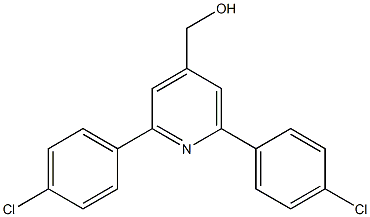 (2,6-bis(4-chlorophenyl)pyridin-4-yl)methanol 结构式