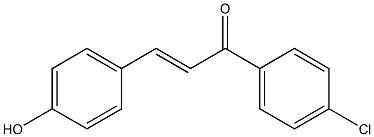 (E)-1-(4-chlorophenyl)-3-(4-hydroxyphenyl)prop-2-en-1-one 结构式