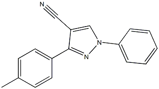 1-phenyl-3-p-tolyl-1H-pyrazole-4-carbonitrile 结构式