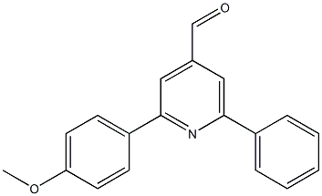 2-(4-methoxyphenyl)-6-phenylpyridine-4-carbaldehyde 结构式