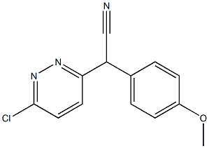 2-(6-chloropyridazin-3-yl)-2-(4-methoxyphenyl)acetonitrile 结构式