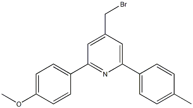 4-(bromomethyl)-2-(4-methoxyphenyl)-6-p-tolylpyridine 结构式