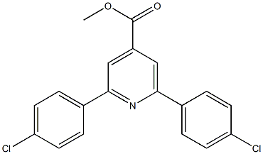 methyl 2,6-bis(4-chlorophenyl)pyridine-4-carboxylate 结构式