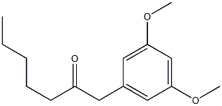 1-(3,5-Dimethoxyphenyl) heptanone 结构式