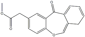 DIBENZO[B,E]OXEPINE-11-ONE-2-ACETIC ACID METHYL ESTER 结构式