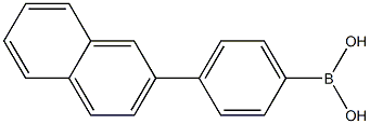 4-(2-萘)苯硼酸 结构式