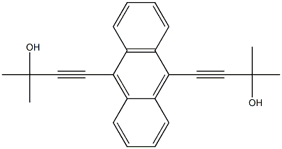 9,10-BIS(3-HYDROXY-3-METHYLBUT-1-YNYL)ANTHRACENE 结构式