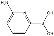 6-AMINOPYRIDINE-2-BORONIC ACID 结构式