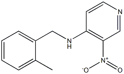 (3-NITROPYRIDIN-4-YL)-(2-METHYL-BENZYL)-AMINE 结构式