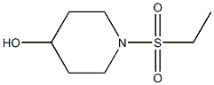 1-(ETHYLSULFONYL)PIPERIDIN-4-OL 结构式