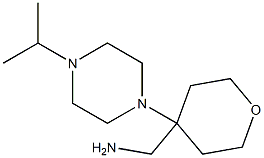 1-[4-(4-ISOPROPYLPIPERAZIN-1-YL)TETRAHYDRO-2H-PYRAN-4-YL]METHANAMINE 结构式