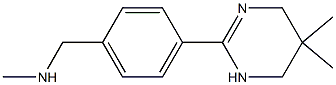 1-[4-(5,5-DIMETHYL-1,4,5,6-TETRAHYDROPYRIMIDIN-2-YL)PHENYL]-N-METHYLMETHANAMINE 结构式