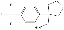 1-{1-[4-(TRIFLUOROMETHYL)PHENYL]CYCLOPENTYL}METHANAMINE 结构式