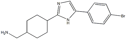 1-{4-[5-(4-BROMOPHENYL)-1H-IMIDAZOL-2-YL]CYCLOHEXYL}METHANAMINE 结构式