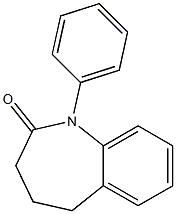 1-PHENYL-1,3,4,5-TETRAHYDRO-2H-1-BENZAZEPIN-2-ONE 结构式