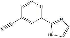 2-(1H-IMIDAZOL-2-YL)-ISONICOTINONITRILE 结构式