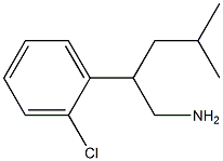 2-(2-CHLOROPHENYL)-4-METHYLPENTAN-1-AMINE 结构式