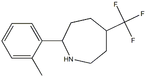 2-(2-METHYLPHENYL)-5-(TRIFLUOROMETHYL)AZEPANE 结构式